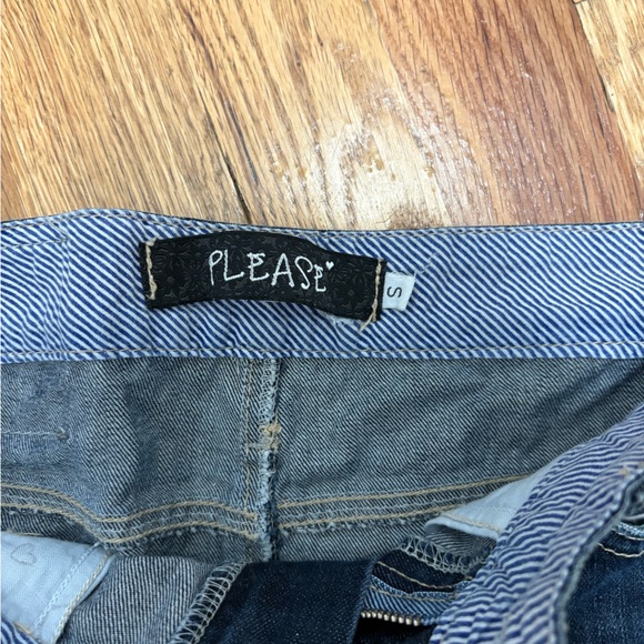 Blue Ruffled Mini Skirt - Picture 3 of 3